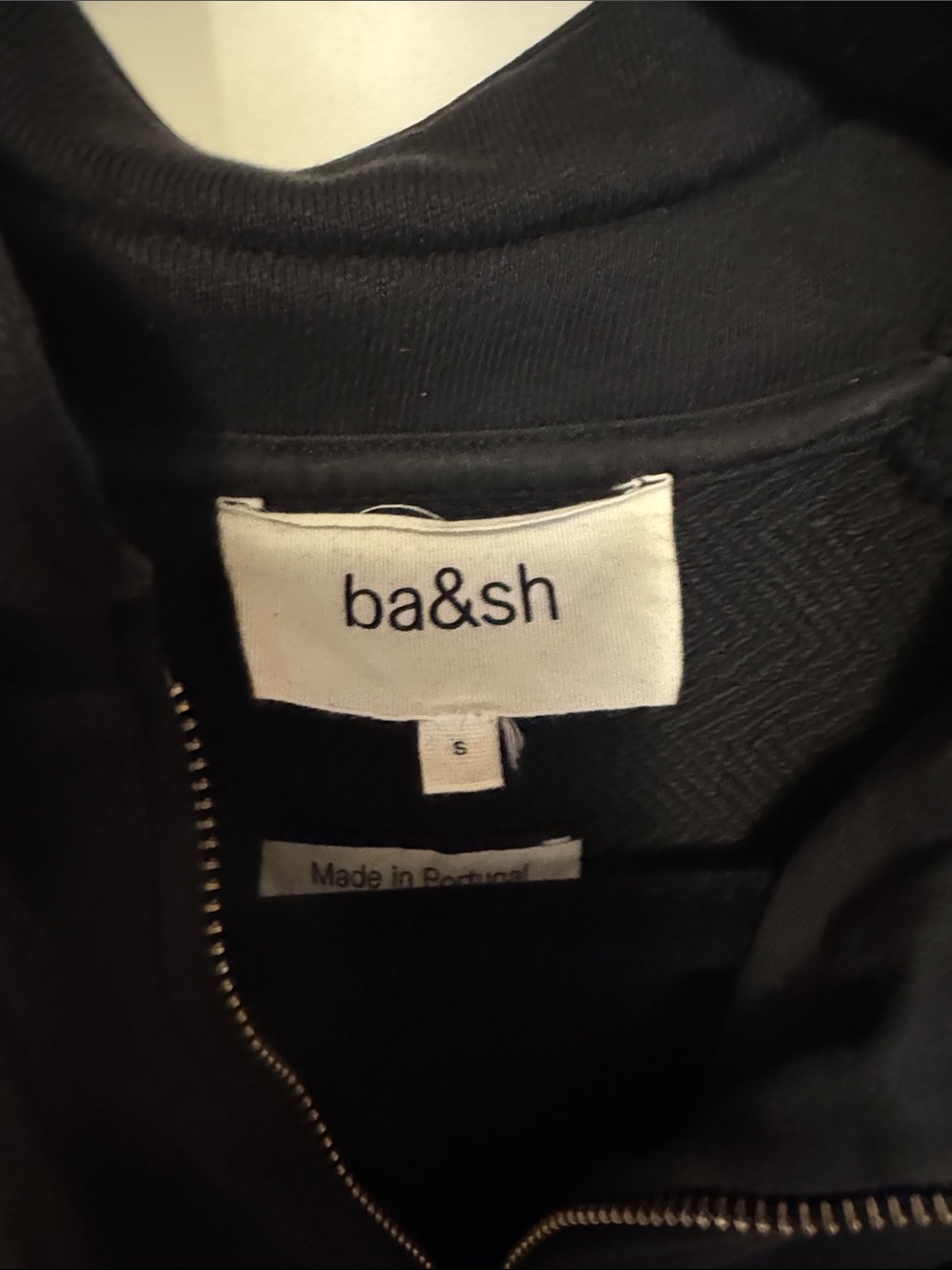 Ba&sh Black Sweater Quarter zip Small - Picture 3 of 6